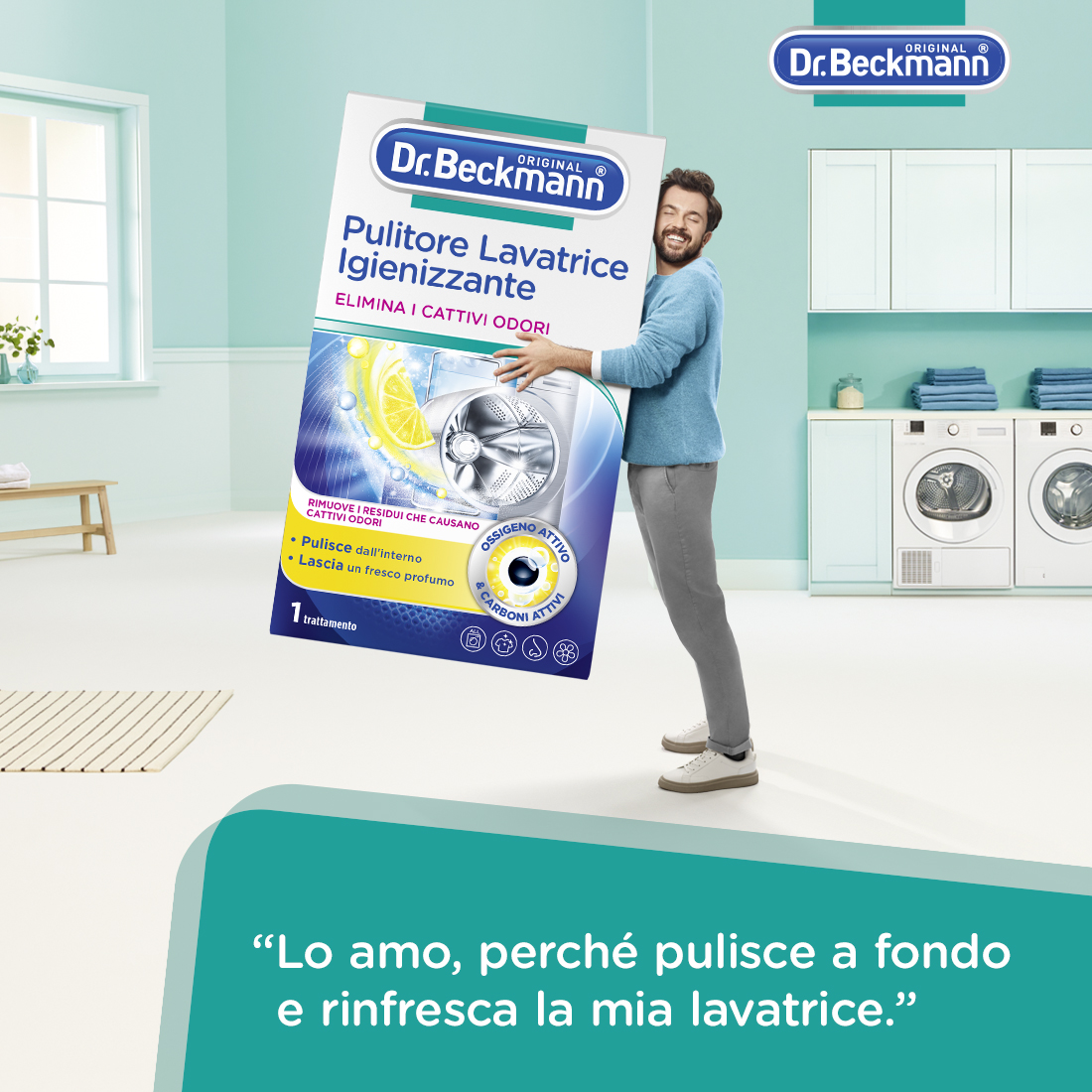 Dr. Beckmann Pulitore Lavatrice Igienizzante con carboni attivi